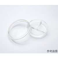 堀内製作所 3分画ガラスシャーレ (ソーダ石灰ガラス)φ87×28 67-3153-79 1個（直送品）