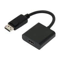アイネックス DisplayPortーHDMIアクティブ変換ケーブル 4K60Hz対応 AMC-DPHDA 1個 67-9205-43（直送品）