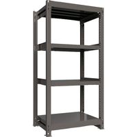 ICHIMAI 重量ボルトレスラック 段荷重1000Kg H1800×W900×D600 天地4段 単体グレー TH1000-636T4（直送品）