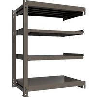 ICHIMAI 重量ボルトレスラック 段荷重1000Kg H1500×W1200×D750 天地4段 連結グレー TH1000-547R4（直送品）