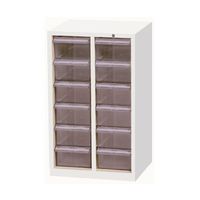 宮成製作所 オールロックキャビネット物品用 シリンダー錠 2列6段 ポリカトレー MCG-12C 1台 4-6059-01（直送品）