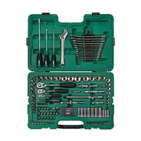 SATA ソケットレンチセット1/4&3/8&1/2(ミリ&インチ) 124pcs RS-09014 1点 68-0947-32（直送品）