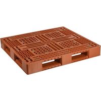 日本プラパレット NPC プラスチックパレットFA―1211 片面四方差し ブラウン FA-1211 1枚 452-5080（直送品）