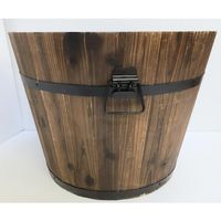 加藤伝蔵商店 伝蔵 焼杉プランター深型φ44 P280 1セット(6個) 430-6706（直送品）