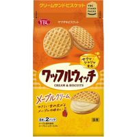 ヤマザキビスケット ワッフルウィッチメープルクリーム 16枚x10 ヤマザキビスケット ワッフルウィッチメープルクリーム 16枚x10