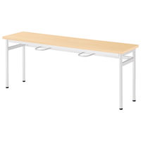 【軒先渡し】ニシキ工業 RHM 食堂テーブル 幅1500×奥行450×高さ700mm ペールウッド ARHM-H1545A-PL 1台（直送品）