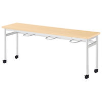 【軒先渡し】ニシキ工業 RHM 食堂テーブル 幅1800×奥行450×高さ700mm ペールウッド ARHM-H1845C-PL 1台（直送品）