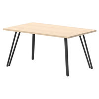 【軒先渡し】ニシキ工業 VTT ミーティングテーブル 幅1500×奥行900×高さ720mm Lオーク AVTT-B1590K-LO 1台（直送品）