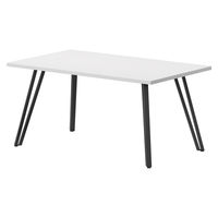 【軒先渡し】ニシキ工業 VTT ミーティングテーブル 幅1500×奥行900×高さ720mm ホワイト AVTT-B1590K-OW 1台（直送品）