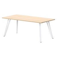 【軒先渡し】ニシキ工業 VTT ミーティングテーブル 幅1800×奥行800×高さ720mm Lオーク AVTT-H1880K-LO 1台（直送品）