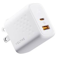 VOLTME 充電器 35W、18W TypeC+18W TypeA ホワイト V2140 1点