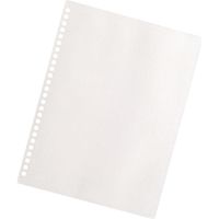 リヒトラブ スライドリング 表紙 B5 クリスタル F-3122シロ 1枚