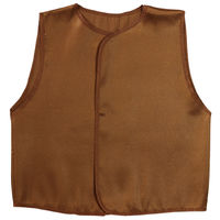 アーテック ソフトサテンベスト C 茶 14996 1枚