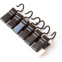 サクセス フルネス クリップランナー カーテンレール対応 ダークブラウン SC-K8013 1袋(6個)