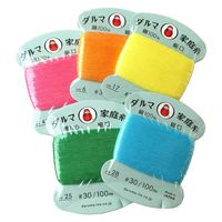 横田 ダルマ 家庭糸 手縫い糸 30番手 細口 「ポップカラー」5色入セット FDRS-DSET 1組(5色入)