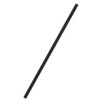 羽柴化成工業 バイオストレートストロー 6×210mm 黒 紙包装 004713034 1箱(500本)