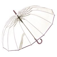 スギハラ 傘 60cm ジャンプ カラーグラス16本骨 ラベンダー