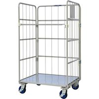 ワコーパレット ワコー 床板スチール製カゴ車 1000x800x1700 WK6-10 1台 473-0892（直送品）