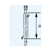 日本理化学器械 冷却器 リービッヒ型 上部15 下部15 a長さ100mm 4105-100 1個 65-8664-33（直送品）