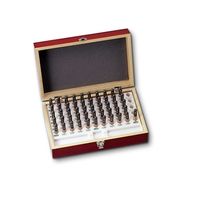 新潟精機 セラミックシャンク付ピンゲージセット 4.00ー4.50mm 一般校正付 1セット(51本入) CAG-4A 1セット(51本)（直送品）