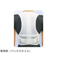 アシスト 背筋すっきりベルトワイドメッシュ(パッド付) M 00391 1本 68-4061-78（直送品）