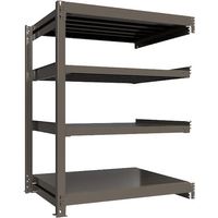ICHIMAI 重量ボルトレスラック 段荷重1000Kg H1500×W1200×D900 天地4段 連結グレー TH1000-549R4（直送品）