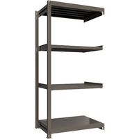 ICHIMAI 重量ボルトレスラック 段荷重1000Kg H2400×W1200×D750 天地4段 連結グレー TH1000-847R4（直送品）