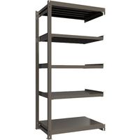 ICHIMAI 重量ボルトレスラック 段荷重1000Kg H2400×W1200×D750 天地5段 連結グレー TH1000-847R5（直送品）