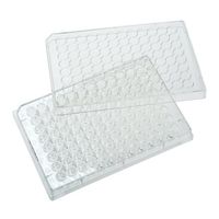 朝日ラボ交易 未処理プレート(96ウェル、平ら底) 100枚入り 229596 1箱(100枚) 65-3677-36（直送品）