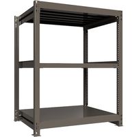 ICHIMAI 重量ボルトレスラック 段荷重1000Kg H1500×W1200×D900 天地3段 単体グレー TH1000-549T3（直送品）