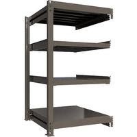 ICHIMAI 重量ボルトレスラック 段荷重1000Kg H1500×W900×D900 天地4段 連結グレー TH1000-539R4（直送品）