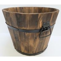 加藤伝蔵商店 伝蔵 焼杉プランター深型φ32 P282 1セット(6個) 430-6758（直送品）