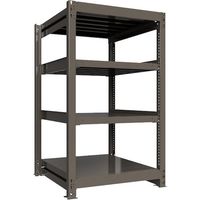 ICHIMAI 重量ボルトレスラック 段荷重1000Kg H1500×W900×D900 天地4段 単体グレー TH1000-539T4（直送品）