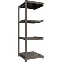 ICHIMAI 重量ボルトレスラック 段荷重1000Kg H2400×W900×D900 天地4段 連結グレー TH1000-839R4（直送品）