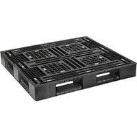 日本プラパレット NPC プラスチックパレットFAー1211RR 片面四方差し 黒 FA-1211RR 1枚 432-8341（直送品）