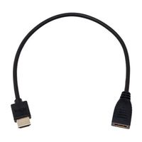 アイネックス スリム&ソフト ハイスピードHDMI延長ケーブル 0.3m AMC-HDES03V20 1個 67-9205-69（直送品）