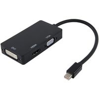 Trimate Mini DP to DVI / HDMI VGA 映像変換アダプタ TR-MDHV 1個 67-4919-45（直送品）