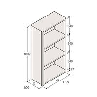 アズワン 軽量棚 ERR密閉型 H1800×W1800×D600 有効棚 3段 67-5246-45 1個（直送品）