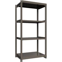 ICHIMAI 重量ボルトレスラック 段荷重1000Kg H2400×W1200×D750 天地4段 単体グレー TH1000-847T4（直送品）