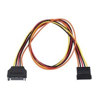 アイネックス シリアルATA用電源延長ケーブル 50cm SA-048SAB 1個 67-9266-63（直送品）