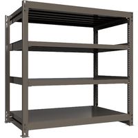 ICHIMAI 重量ボルトレスラック 段荷重1000Kg H1500×W1500×D900 天地4段 単体グレー TH1000-559T4（直送品）