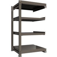 ICHIMAI 重量ボルトレスラック 段荷重1000Kg H1500×W900×D750 天地4段 連結グレー TH1000-537R4（直送品）