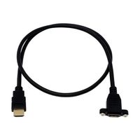 アイネックス パネルマウント用イーサネット対応ハイスピードHDMI延長ケーブル PM-HDMIV20A08 1個 67-9258-45（直送品）