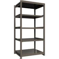 ICHIMAI 重量ボルトレスラック 段荷重1000Kg H2400×W1200×D900 天地5段 単体グレー TH1000-849T5（直送品）