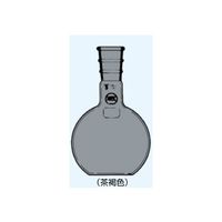 日本理化学器械 平形(平底)フラスコ 茶 1000mL 摺部29/42 017-29180T 1個 65-8666-87（直送品）