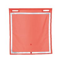 ジェイウィン メッシュ旗 蛍光オレンジメッシュ 反射材付 JWF-MOR 1枚 63-7308-83（直送品）