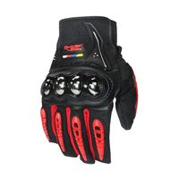 Trimate バイク用グローブ スマホ操作対応 M レッド TR-BGL001-RD-M 1個 67-4917-84（直送品）