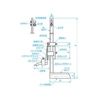 新潟精機 快段目盛ハイトゲージ 20cm 一般校正付 VHK-20KDS 1個 64-2950-95（直送品）