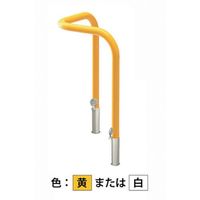 カネソウ 車止め コーナー型 スチール製 焼付塗装 Yシリーズ YD6L5-HD(Y) 1本 321-6629（直送品）