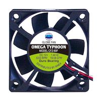 アイネックス OMEGA TYPHOON 60mm 標準タイプ CFZ-60FB 1個 67-9231-71（直送品）